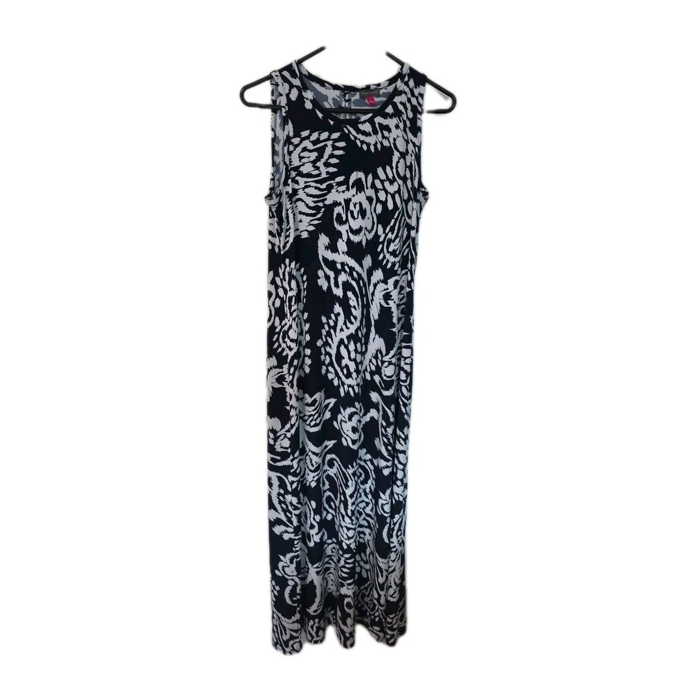 Vince Camuto Women's Blue and White Sleeveless dress size Small